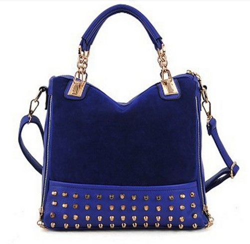 Bolsa azul com drops