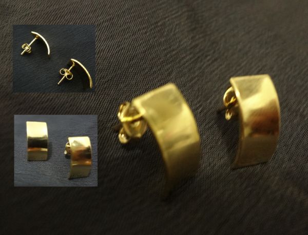 Brinco dourado simples